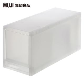【MUJI 無印良品】PP盒/深型/窄/附隔板/正反疊/