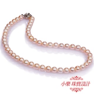 【小樂珠寶】18吋款46公分加長款南洋深海貝珍珠項鍊-粉色加長款(高挑者豐腴者最適合需要指定款)