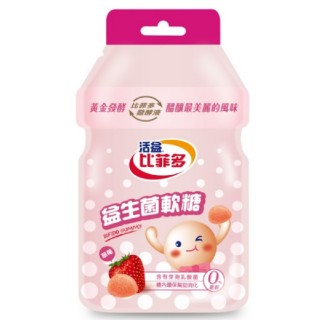 【臺灣比菲多】比菲多軟糖草莓30gx6包(軟糖)