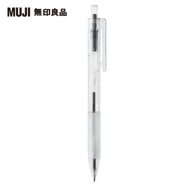 【MUJI 無印良品】透明管原子筆/0.7mm/黑