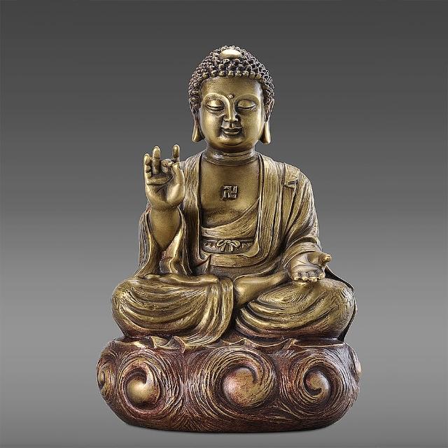 【開運陶源】羅廣維老師 原創(佛陀 釋迦牟尼佛 銅雕)