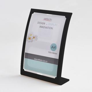 【deflect-o】抗眩光曲面展示架A4-黑 2304B(展示架)