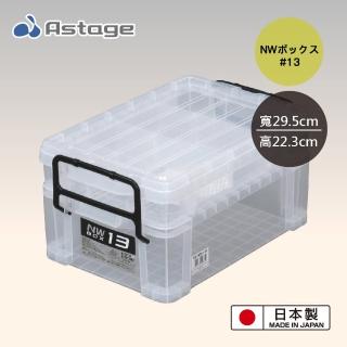 【JEJ ASTAGE】NW13 多格便攜整理箱/2層/透明(日本製造 收納工具箱)