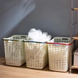 【HOUSE 好室喵】大容量洗衣收納籃/髒衣籃２入(隨機色) 