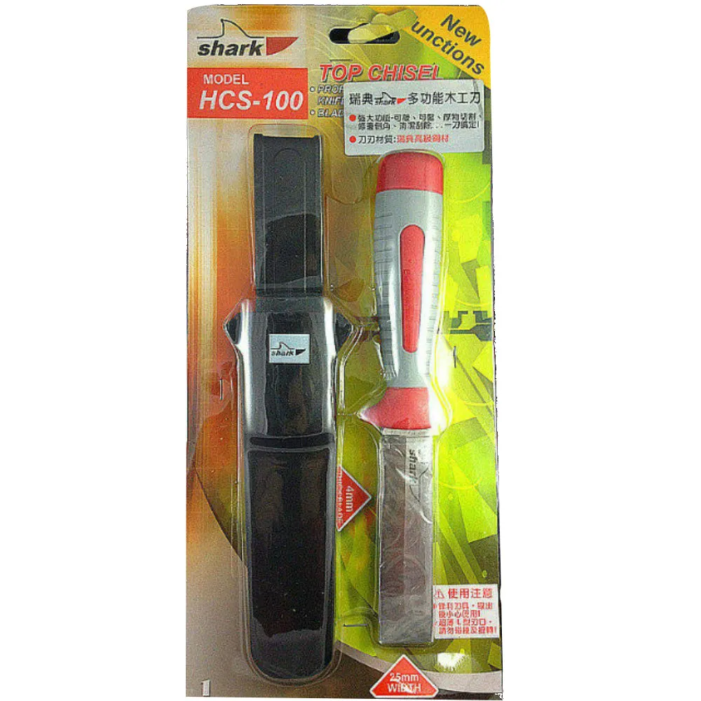 瑞典高級鋼材銳利無比 幾乎削木頭如泥 HCS-100 木工刀 鑿刀 切割 修邊 倒角 清潔 刮除 一支搞定