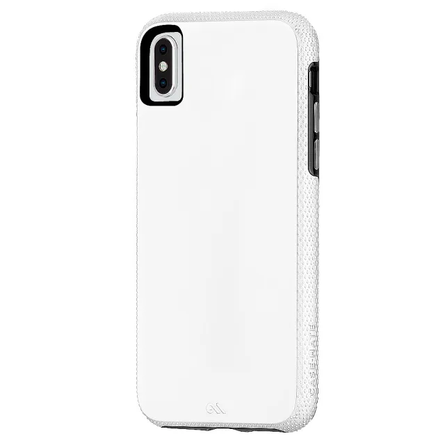 【美國 CASE-MATE】iPhone XS Max Tough Grip(強悍防摔手機保護殼 - 白/黑)
