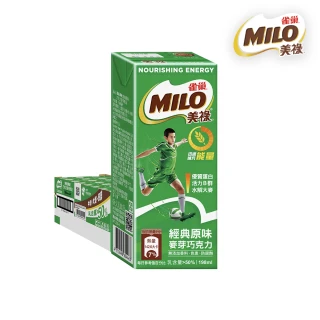 【MILO 美祿】巧克力麥芽牛奶飲品198ml x24入/箱(經典原味;保久乳)