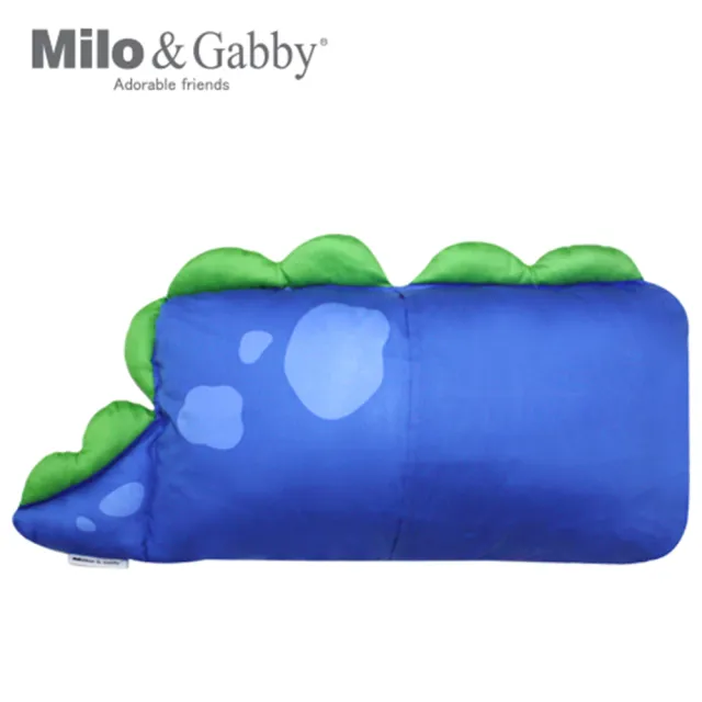 【Milo&Gabby】動物好朋友-超細纖維可水洗兒童枕頭防蟎mini枕心+枕套組(DYLAN恐龍)