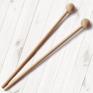 【美佳音樂】打擊樂器 木製/圓頭 木槌/鼓棒(2入)
