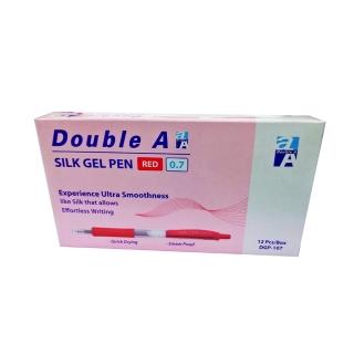 【Double A】極順中性筆0.7mm紅-DAGP18006(12支/盒)