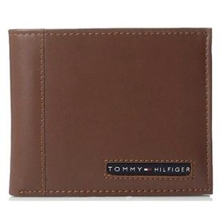 【Tommy Hilfiger】2018男劍橋Passcase褐色皮夾-網(預購)