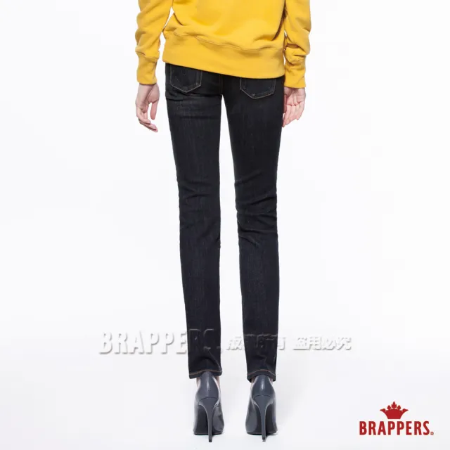 【BRAPPERS】女款 新美尻Royal系列-中低腰彈性窄管褲(灰黑)