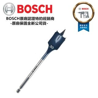 【BOSCH 博世】木工快速扁平鑽頭 30mm×152mm 1/4吋六角柄