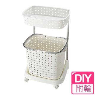 【愛收納】新樂活雙層衣物分類架(附輪)