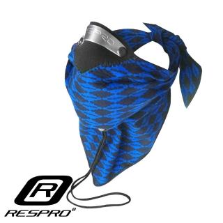 【英國 RESPRO】BANDIT 過濾PM2.5領巾式口罩(藍菱格)