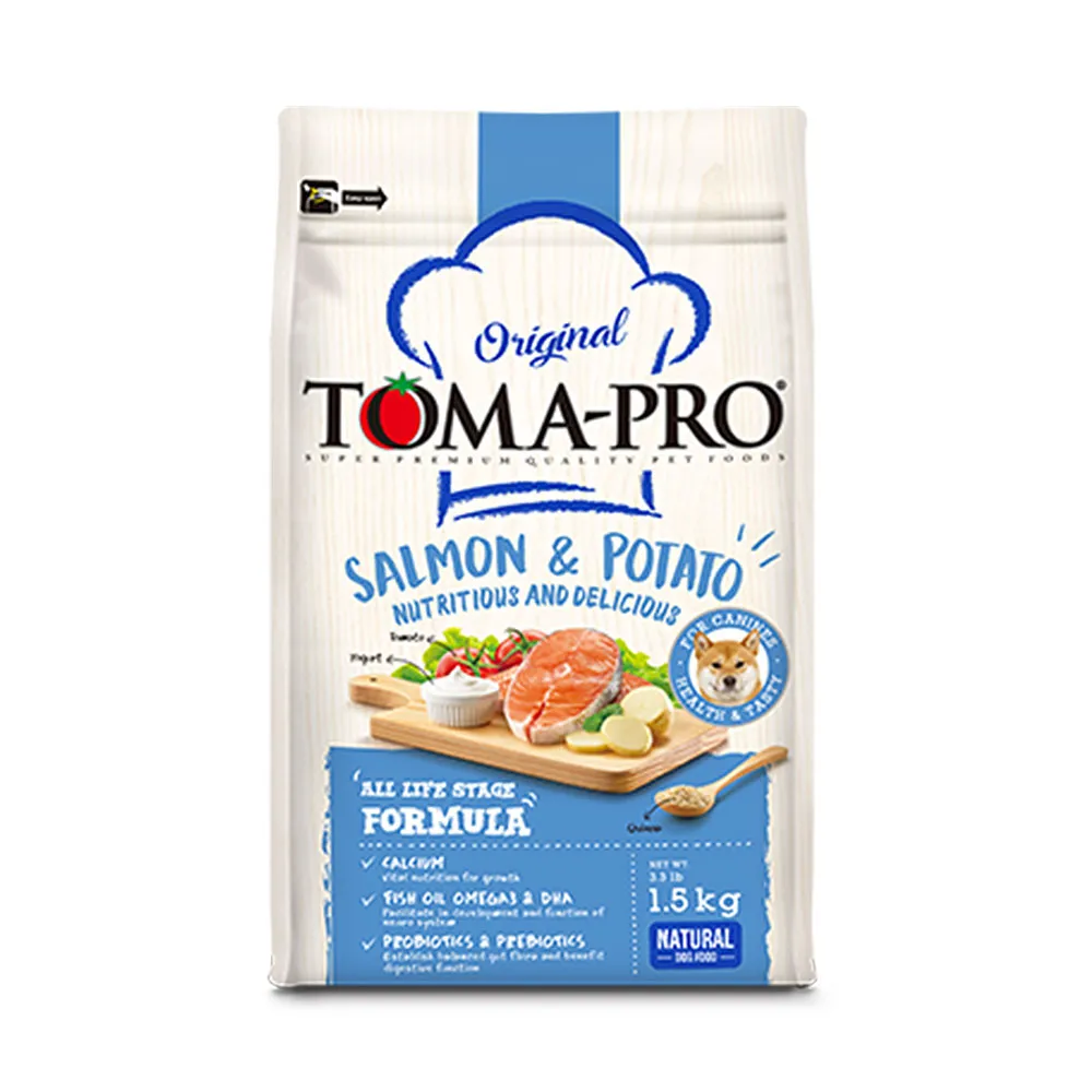 【TOMA-PRO 優格】經典系列-成幼犬 鮭魚+馬鈴薯 敏感膚質配方(3KG)
