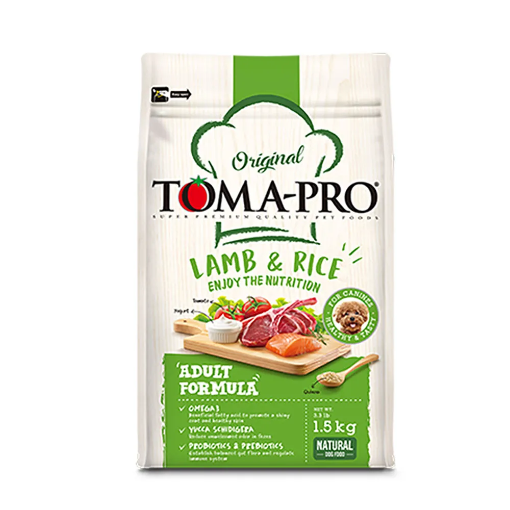 【TOMA-PRO 優格】經典系列-成犬 羊肉+米 毛髮柔亮配方 小顆粒(1.5KG)