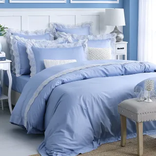 【Cozy inn】特蒂絲 300織精梳棉四件式被套床包組(雙人)