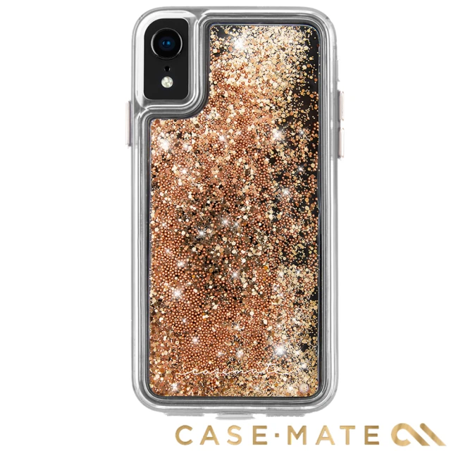 CASE-MATE iPhone XR Waterfall(亮粉瀑布防摔手機保護殼 - 金色)