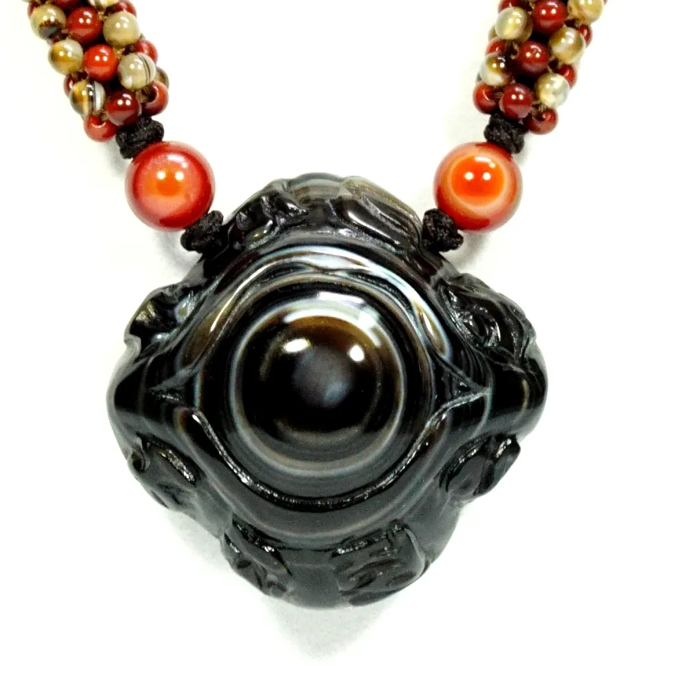 藏珠家】精品57mm財咒天眼+十字金剛杵天珠項鍊- momo購物網- 好評推薦