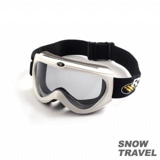 【SNOW TRAVEL】抗UV防霧護鏡 白(防BB彈)
