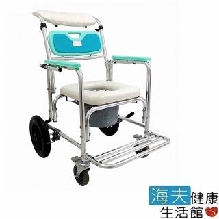 【海夫健康生活館】恆伸鋁合金半躺式洗澡/便盆椅-後大輪款(ER-4351)