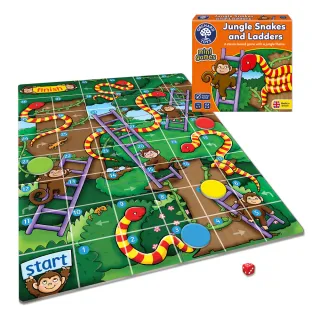 【Orchard Toys】可攜桌遊-叢林遇到蛇(Jungle Snakes and Ladders Mini Game)