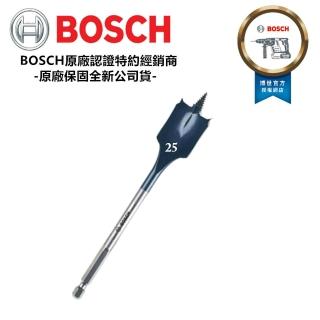 【BOSCH 博世】木工快速扁平鑽頭 25mm×152mm 1/4吋六角柄