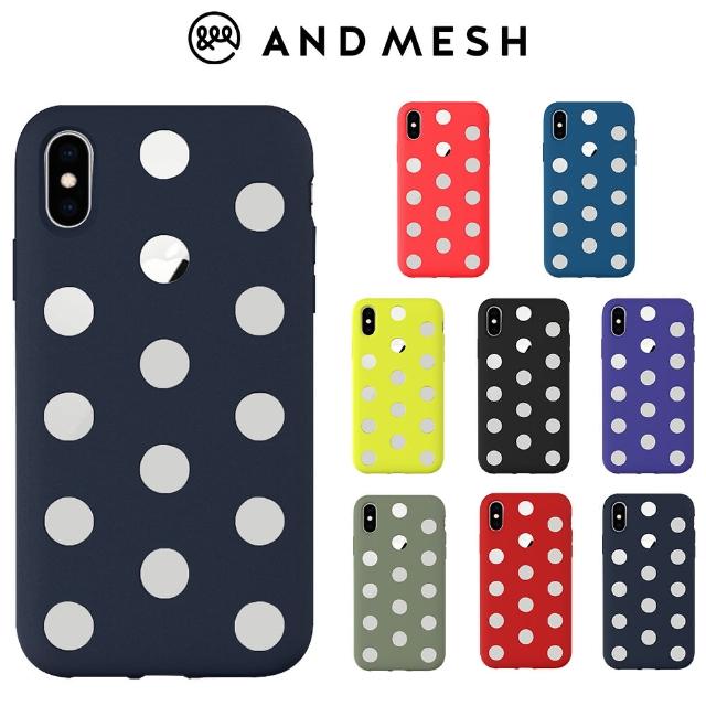 【日本AndMesh】iPhone Xs QQ圓點雙層防撞保護套