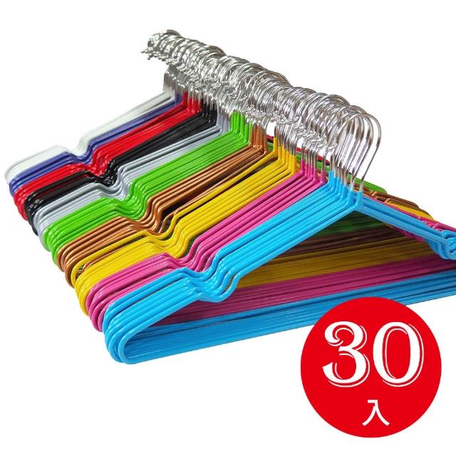 防滑塑料浸塑 防滑塗層奈米衣架 30入