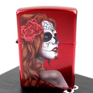 【Zippo】美系~Day of the Dead:Girl-亡靈節女孩圖案打火機