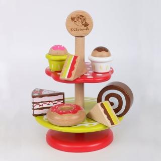 【KCFriends】C妹蛋糕組(木製家家酒玩具)