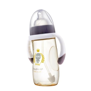 【PUKU藍色企鵝】PPSU Smile母乳實感寬口練習奶瓶280ml(買一送一)