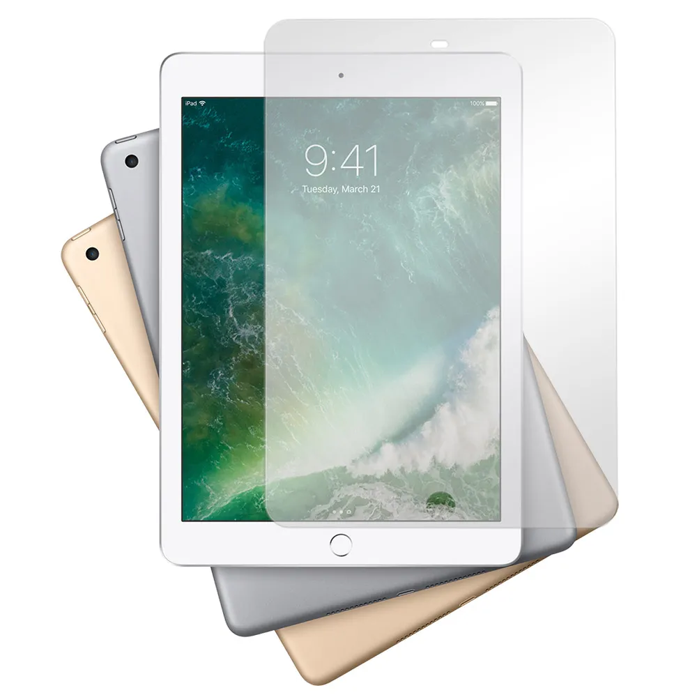 【Metal-Slim】Apple iPad 9.7 2018(9H鋼化玻璃保護貼)