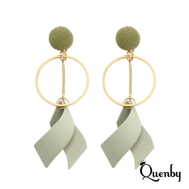 【Quenby】質感系美女最愛設計款耳環/耳針(耳環/配件/交換禮物)
