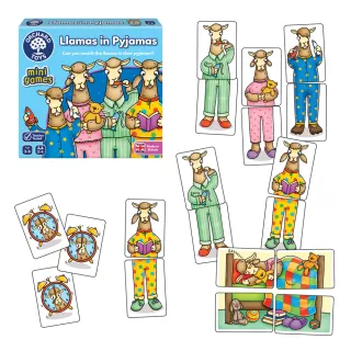 【Orchard Toys】可攜桌遊-羊駝睡覺囉(Llamas in Pyjamas Mini Game)