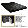 【obis】鑽黑系列_奈米石墨烯矮獨立筒壓縮薄墊(雙人5×6.2尺)