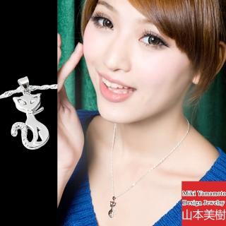 【山本美樹】貓女 奧地利水晶純銀項鍊(MIT)
