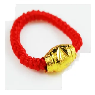 【馥瑰馨盛】金轉紅線定情尾戒戒指(含開光加持)