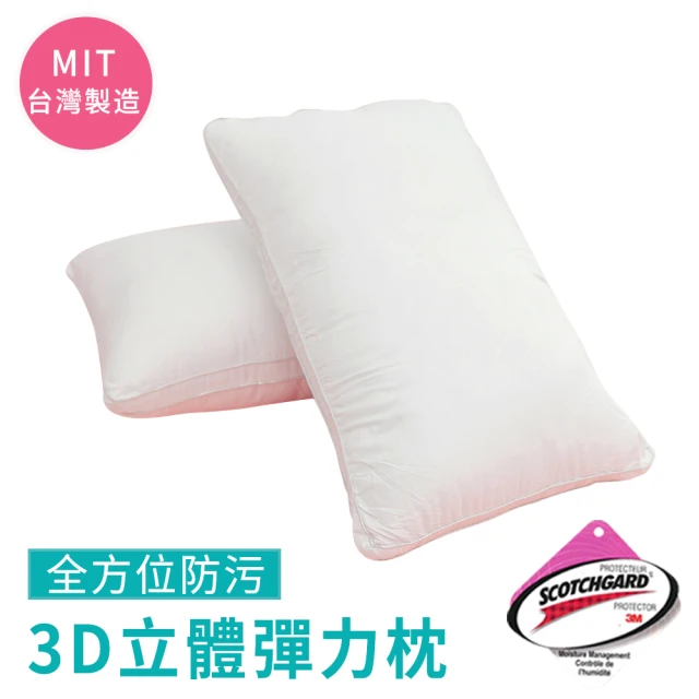 【BELLE VIE】MIT台灣製 3D立體快潔彈力絲絨枕(45x75cm)