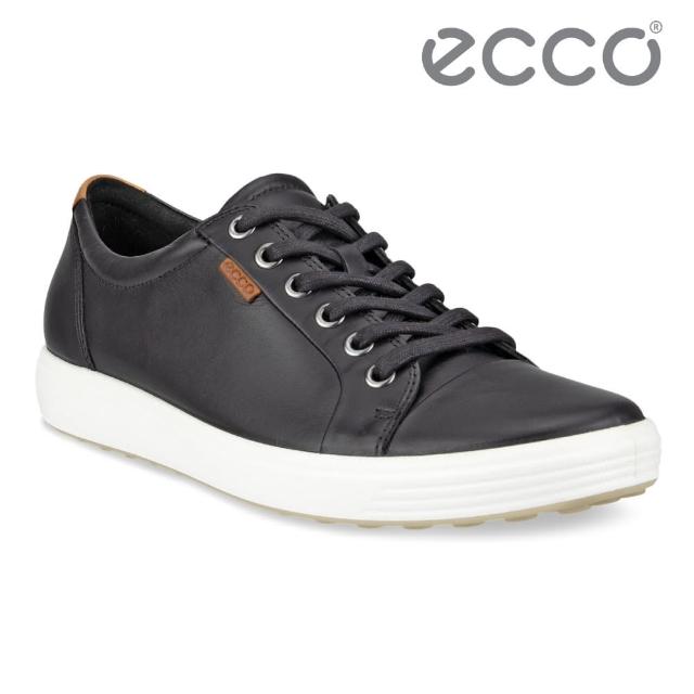 【ecco】SOFT 7 LADIES 經典輕巧休閒鞋(黑 43000301001)