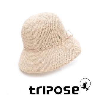 【tripose】經典優雅-100%手工Raffia時尚遮陽草帽-帽簷-8cm(自然色)
