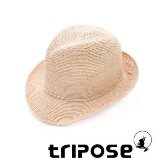 【tripose】經典微旅-100%手工Raffia紳士遮陽草帽-單色-帽簷-5cm(自然色)