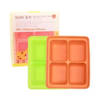 【韓國BABY JOY】鉑金矽膠副食品製冰盒 4格(副食品分裝盒 儲存盒 製冰盒)