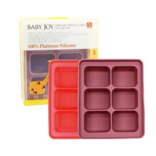 【韓國BABY JOY】鉑金矽膠副食品製冰盒 6格(副食品分裝盒 儲存盒 製冰盒)