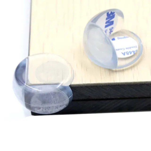 一組20入 圓型桌角防護墊 透明矽膠軟墊(防撞角 嬰幼兒專用)