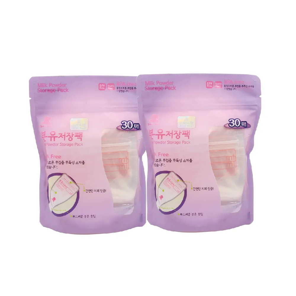 【韓國 Snowbear】拋棄式奶粉儲袋60入(奶粉袋 夾鏈袋裝好裝易攜帶)