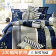【幸福晨光】台灣製100%精梳棉雙人加大六件式床罩組-多款任選