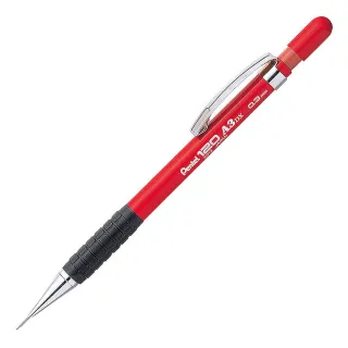 【Pentel飛龍】A313-B 製圖自動鉛筆0.3(紅桿)