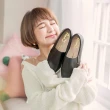 【Ann’S】進化2.0!素面質感羊紋足弓墊腳顯瘦厚底懶人鞋(黑)
